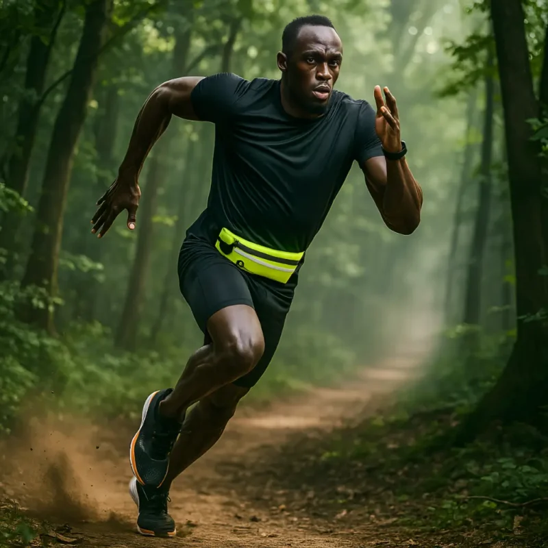 Sac Banane Vert électrique usain bolt